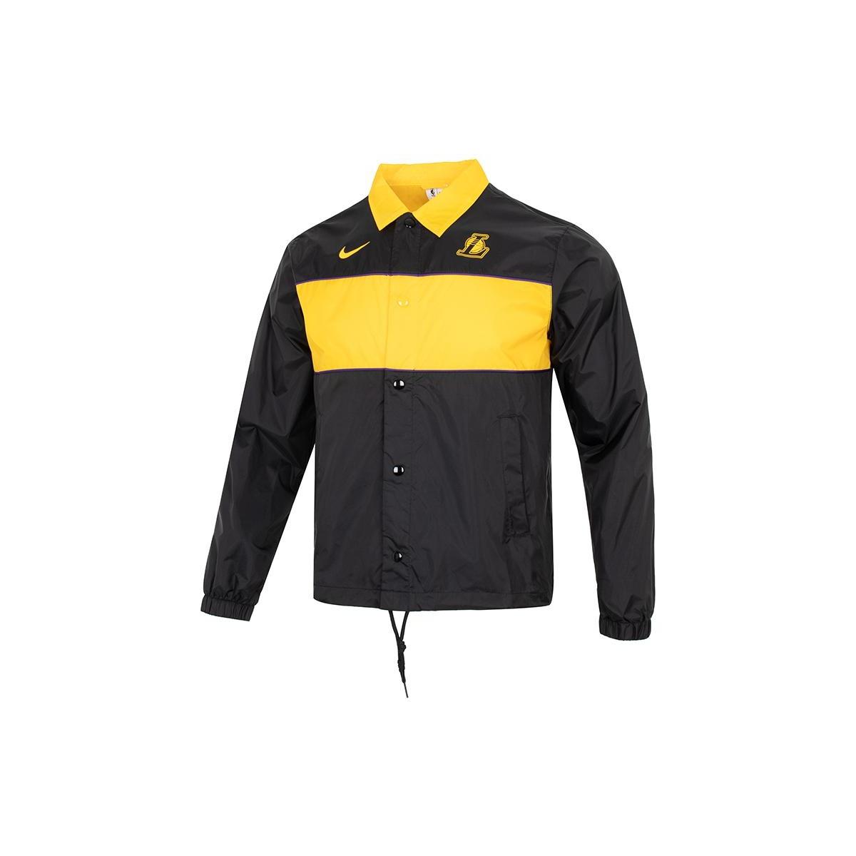 Nike NBA Lakers coach jacket Black Men s DR2338-010 M