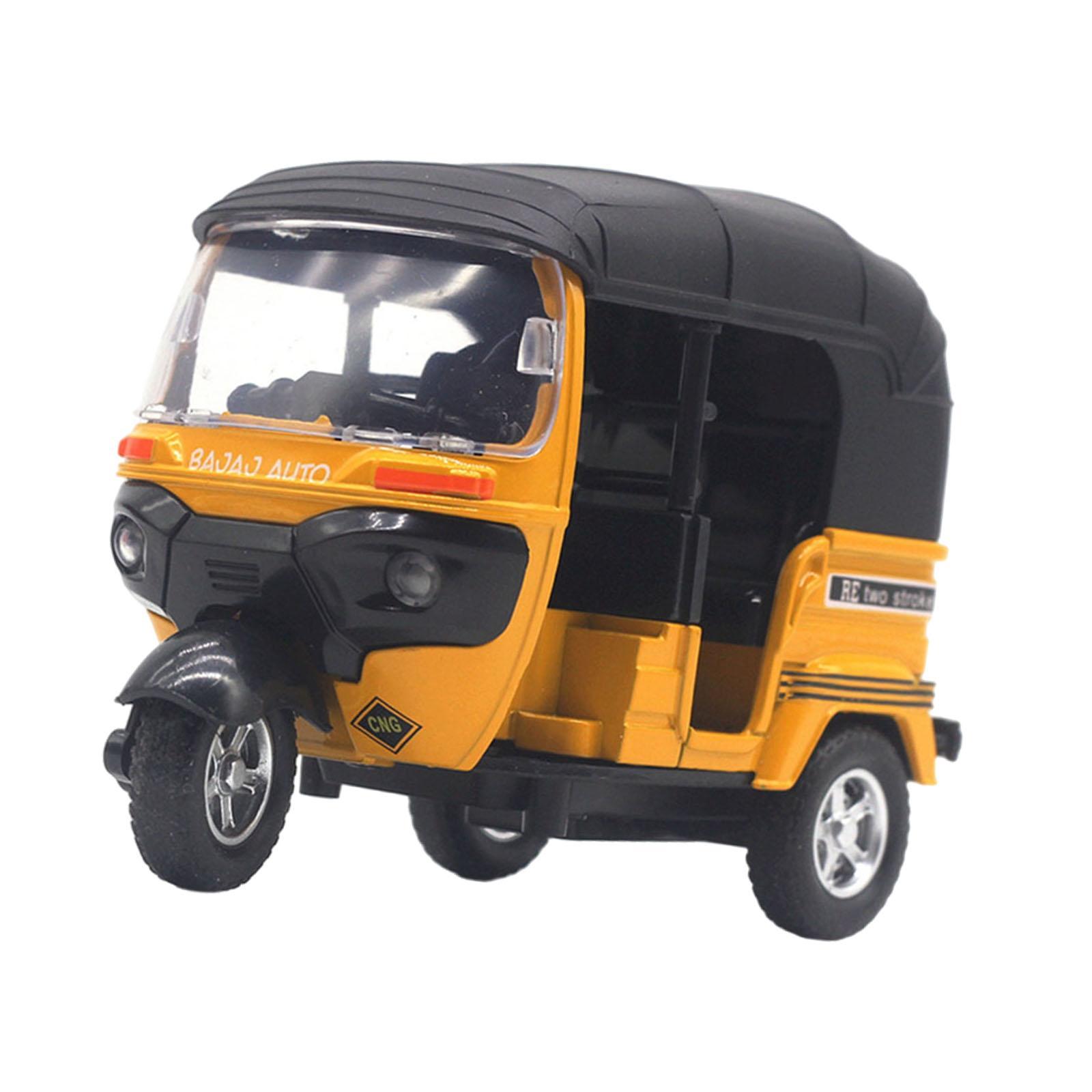 

1:14 Scale Tricycle Model Creative Decor Retro Design Statue Miniature Figurine for Tabletop Office Bedroom Living Room Birthday жёлтый