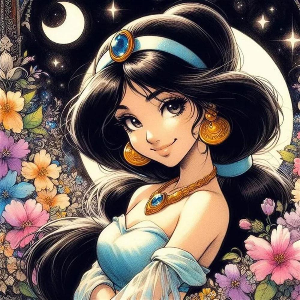 Disney 5D Diamond Painting Princesses Cross Stitch Mosaic Kit Home Decoration Wall Sticker DIY Handmade Gift