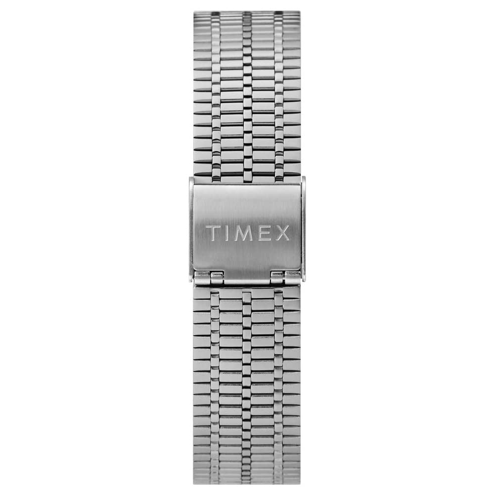 Timex 38 Mm Q Timex One Size Black/Green Silver/Black/Silver