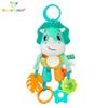 Weaner's World Plush Animal Car and Bed Hanging Toy with Teether and Wind Chime