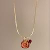 Summer Niche Handmade Color Dopamine Beaded Children's Fun Necklace Creative Cute Versatile Sweet Collarbone Chain