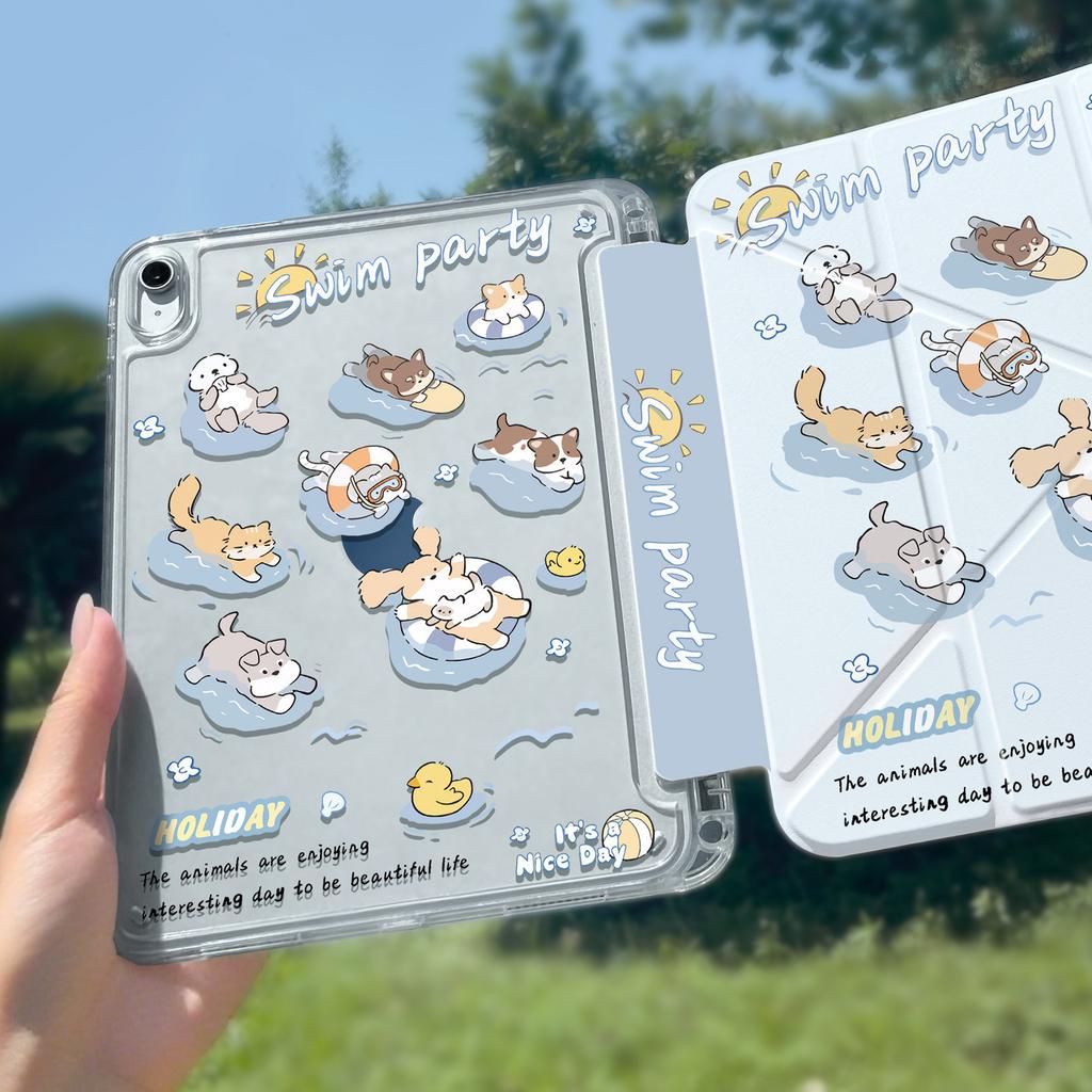 Applicable To Ipad 11th Generation Tablet Protective Case Air8/7/6/5 Transparent Case Pro13 Inches 2026 Small Fish 3y