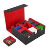 Card Storage Box For Trading Cards, Magnetic Closure Tcg Storage Box For , Yugioh, And Sports Cards Red+black