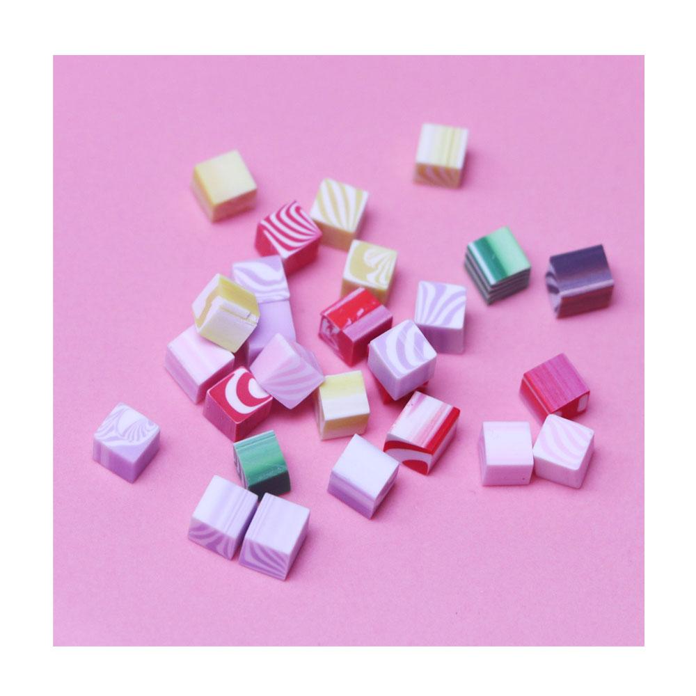Hot Selling Polymer Clay Chocolate Cube Sprinkle Cute Slice for Crafts Making Phone Decor DIY Scrapbooking 5mm-500G/BAG
