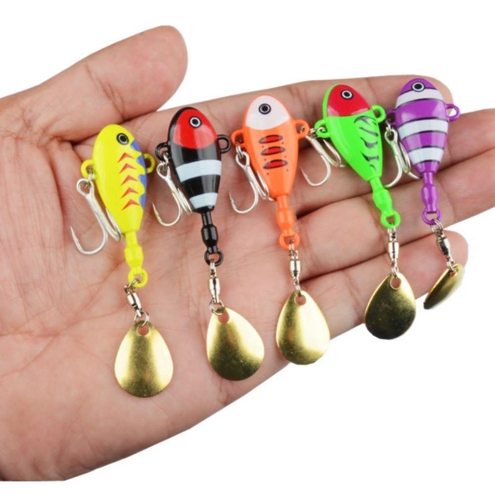 5pcs Metal Construction Fishing Lure 5pcs Pack Sinking Bait Premium Spoon Lure  For Fishing
