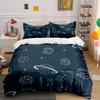 Space Theme Bedroom Decor Set Soft Comfortable Duvet Cover Bedding Set Included 1*Duvet Cover & 2*Pillowcases gift