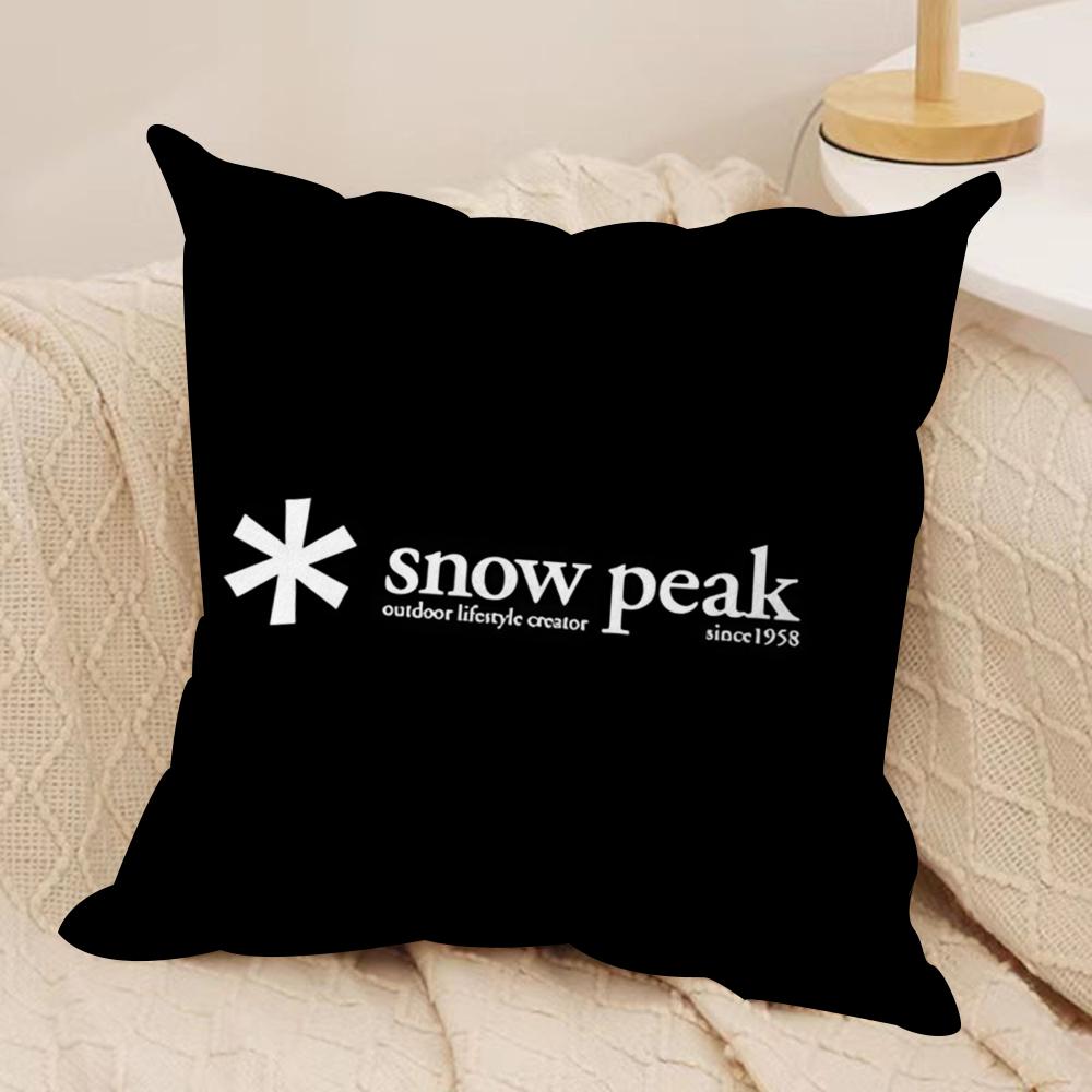 Outdoor SSnows Peak Cushion Cover Soft Plush Fabric DoubleSided Printed Sofa Cushion Cover for All Seasons Home Decor Gift