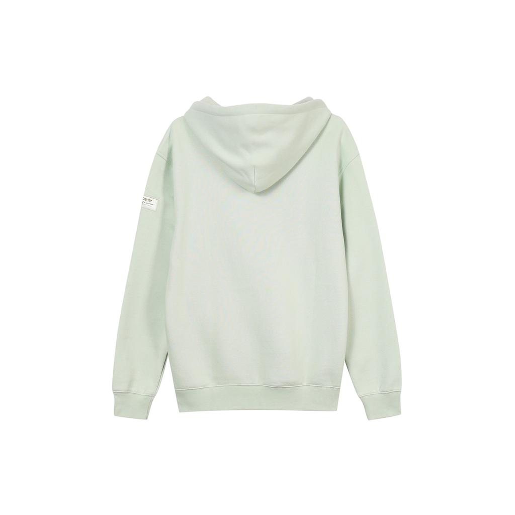 Adidas Originals Trefoil Logo Print Pullover Hoodie Men Tops Light-Blue HM2653