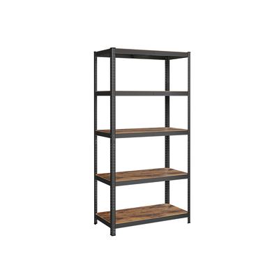 Regal, 50 x 100 x 200 cm, 875 kg Tragfähigkeit (175 kg pro Fachboden), Industrielle, verstellbare Lagerregale, für Wohnzimmer, Küche