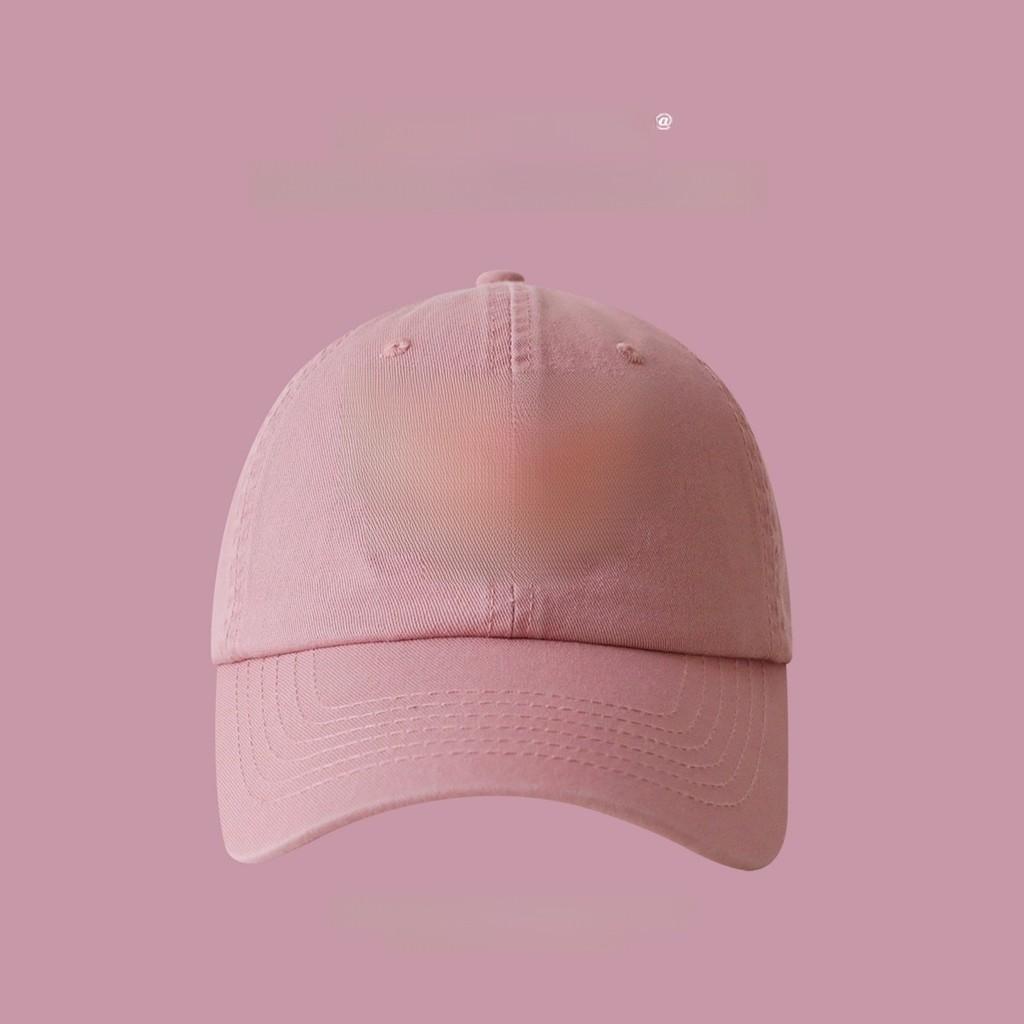 Girly Pink Baseball Cap With Soft Cotton Material And Curved Visor For Sunshade
