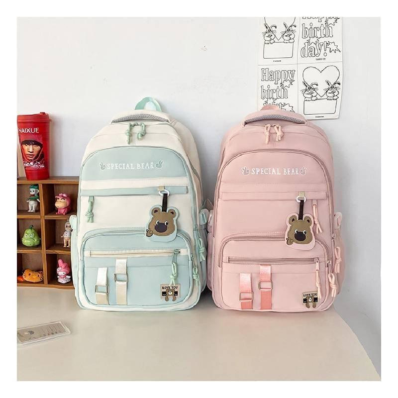 Durable Oxford Cloth Backpack For Middle And High School Students Large Capacity