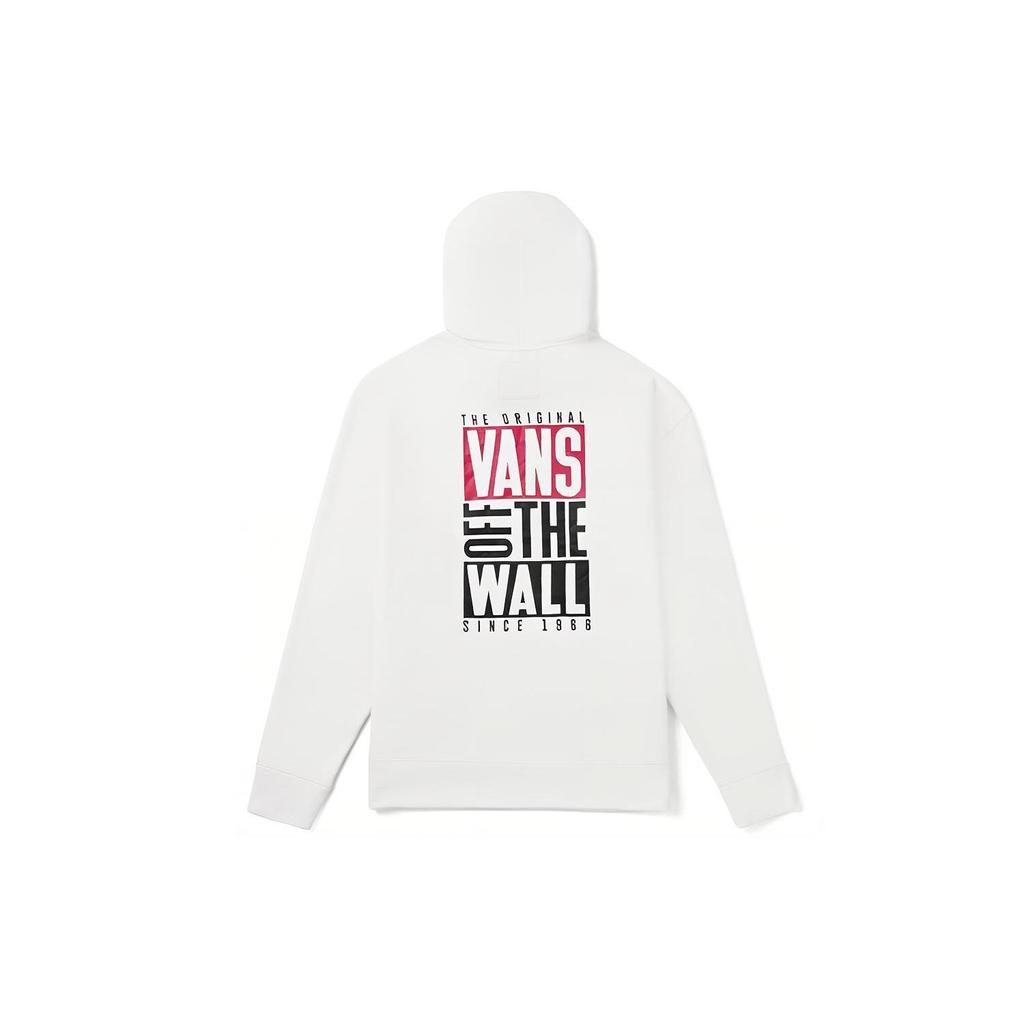 Vans Logo Print Pullover Hoodie Men hoodies White VN0A4ML3WHT