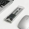 M.2 NGFF SATA Type C 3.1 Transparent External SSD Case 10Gbps Hard Disk Case External SSD Adapter for 2230 2242 2260 2280