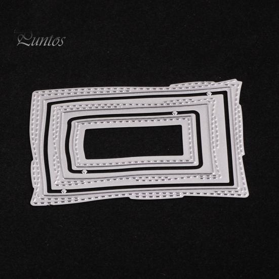 Rectangle Frame Cutting Die DIY Scrapbook Paper Cards Making Stencil Mold Decor