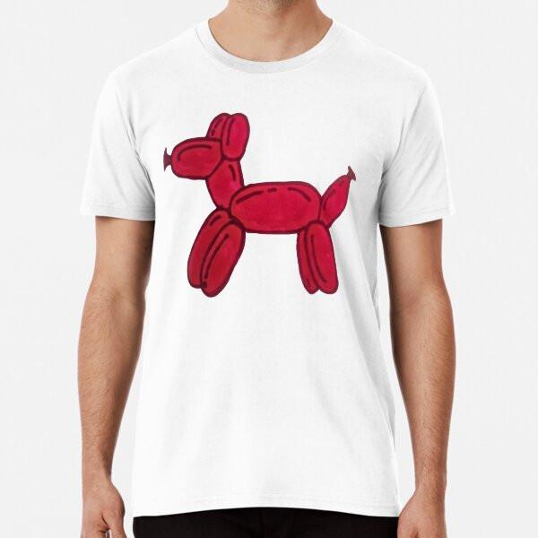 

Bright Red Ballon Dog Premium T-Shirt S to 5XL Made in the AU/USA T-Shirt L
