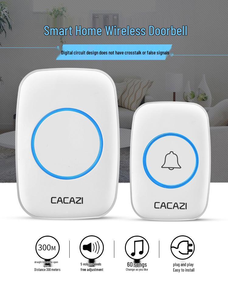 Elderly Remote Wireless Doorbell: Long-Distance, Waterproof, Four-in-One