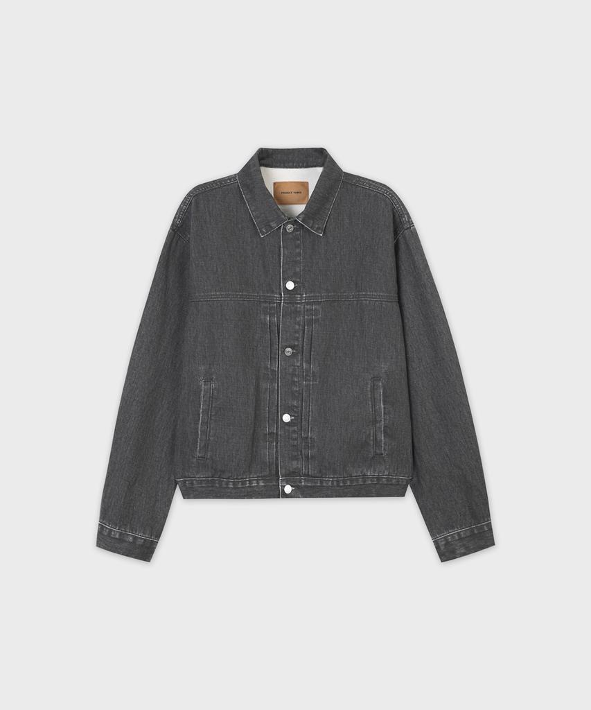 PROJECT3 Compact Twill Trucker Jacket [Gray]_Tj1103