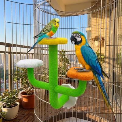 Space Saving Bird Cage Platform Wear Resistant Parrot Training Platform Bird Perch Stand  Pet Home