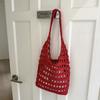 Summer versatile woven bags Summer fashion beach messenger bags Niche handmade shoulder straw bags