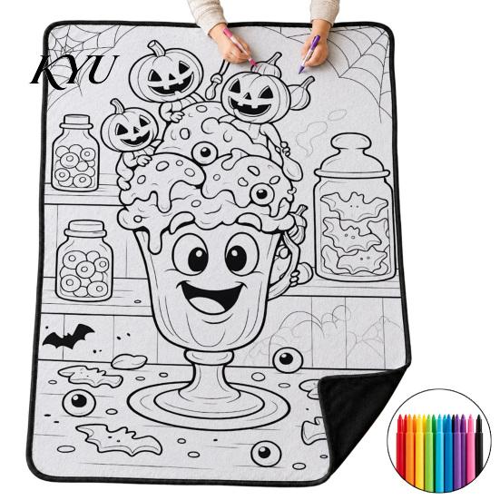 Einzigartige Geburtstagsgeschenke für sie Halloween DIY Maldecke mit 24 Stiften, Gestalte deine eigene Decke, Dekorative Wohnzimmerdecke, Geist Kürbis