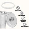 Set of 20 Coffee Filter Cone Sealing Gaskets Compatible with Standard Drip Coffee Makers Replacement Silicone Rings for Brewing Equipment