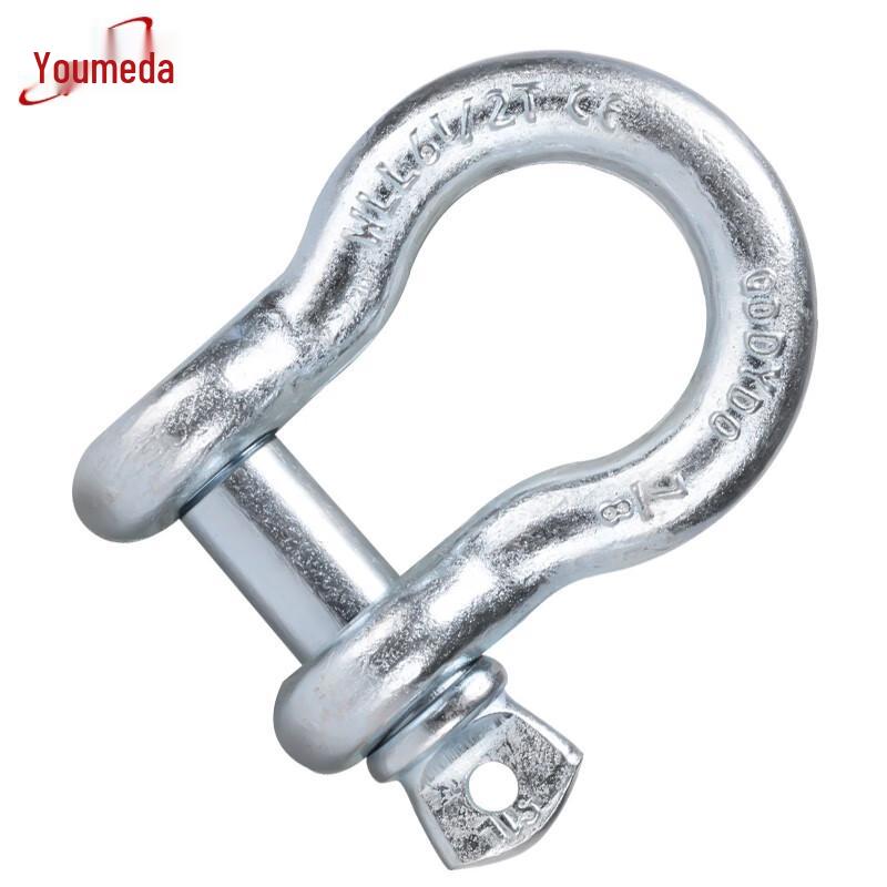 Heavy-Duty Carbon Steel Bow Shackle Lifting Buckle