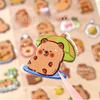 Lovely Hand Accounting Stickers 3D Stationery Stickers New Capybara Bubble Stickers