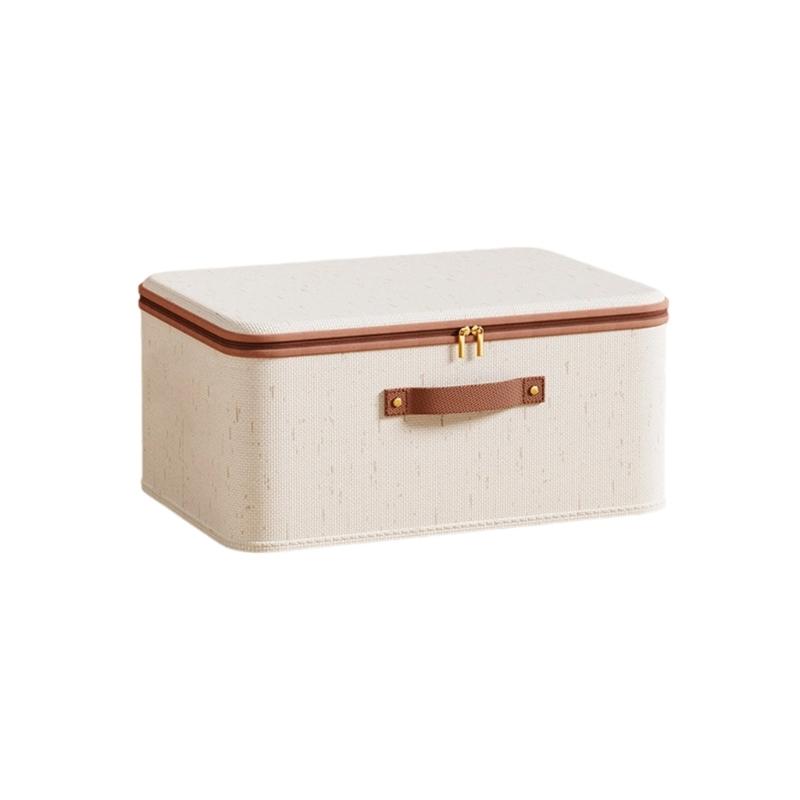 

Foldable Fabric Organizers With Smooth Zippers Closure Clothing Organizers Bins For Books Storage XS size