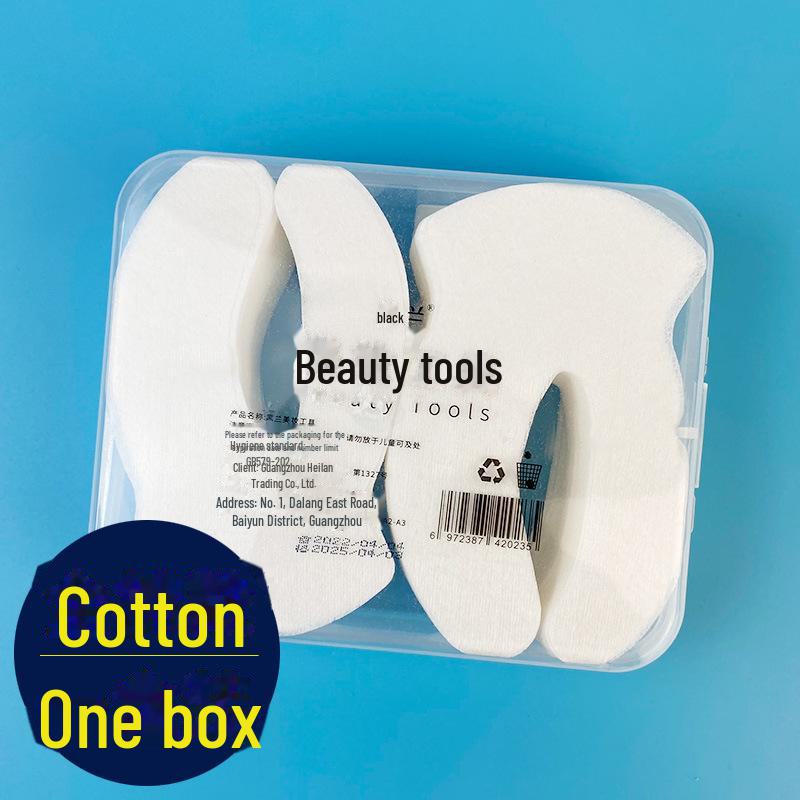 

U-образная хлопковая маска для глаз Black Orchid — безопасная для кожи, одноразовая, уход за кожей вокруг глаз для салонов красоты