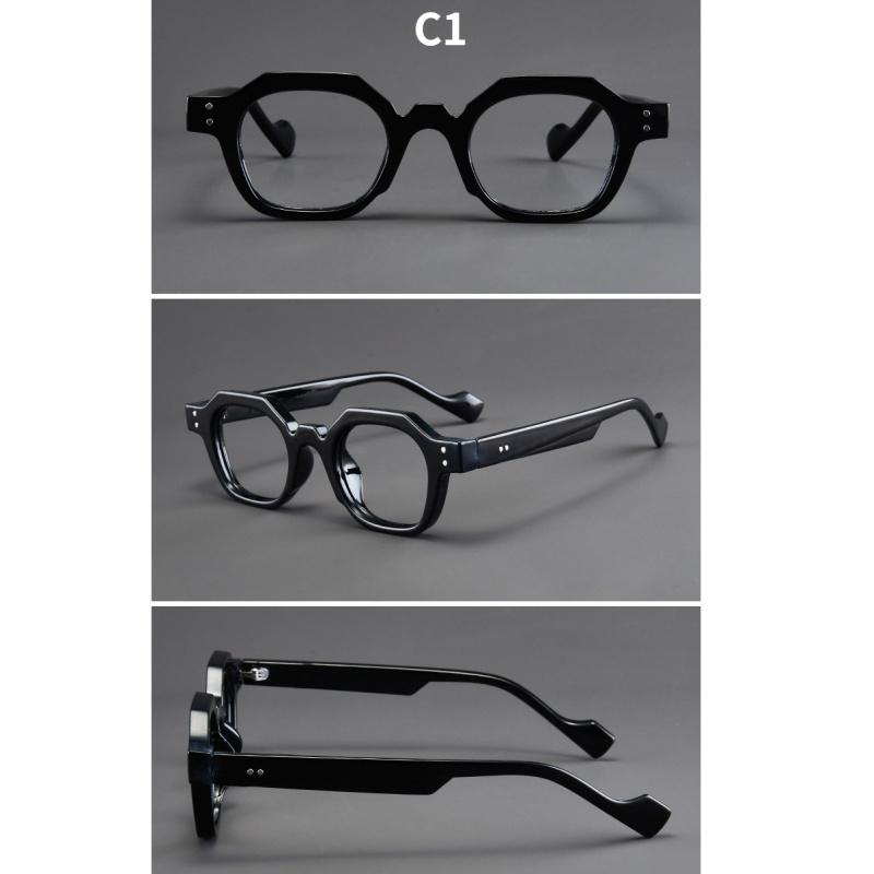 Women's glasses, men's and women's fashion polygonal glasses