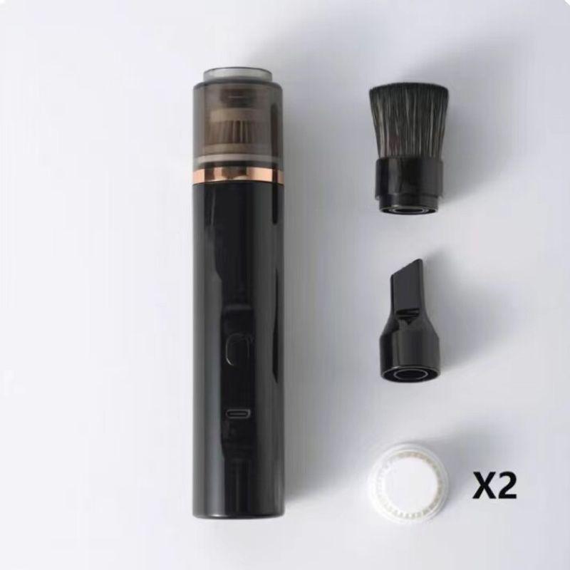 

Jfhk Coffee Powder Vacuum Cleaner with Strong Suction, Small Vacuum Pen for Blowing Coffee, Rechargeable Vacuum Cleaner for Desktop Cleaning, Portable Black Suit, 1 Hour Battery Life