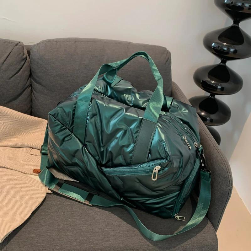 

Повседневная сумка через плечо с внутренней молнией для женщин, прочная строчка, высококачественные отделения