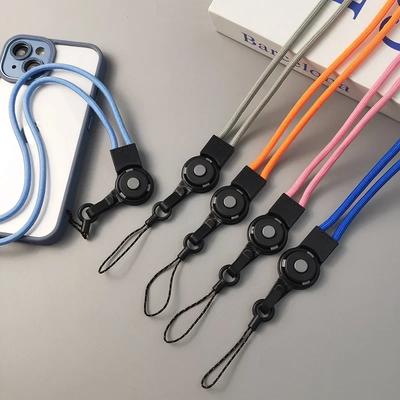 Mobile Phone Lanyard Long Non Necking Multi-functional Woven Rope Finger Hanging Rope Detachable Ring Buckle Phone Case Charm