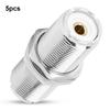 5pcs SO239 UHF Female To Female Plug Jack RF Adapter Connector for 2 PL259 Plugs