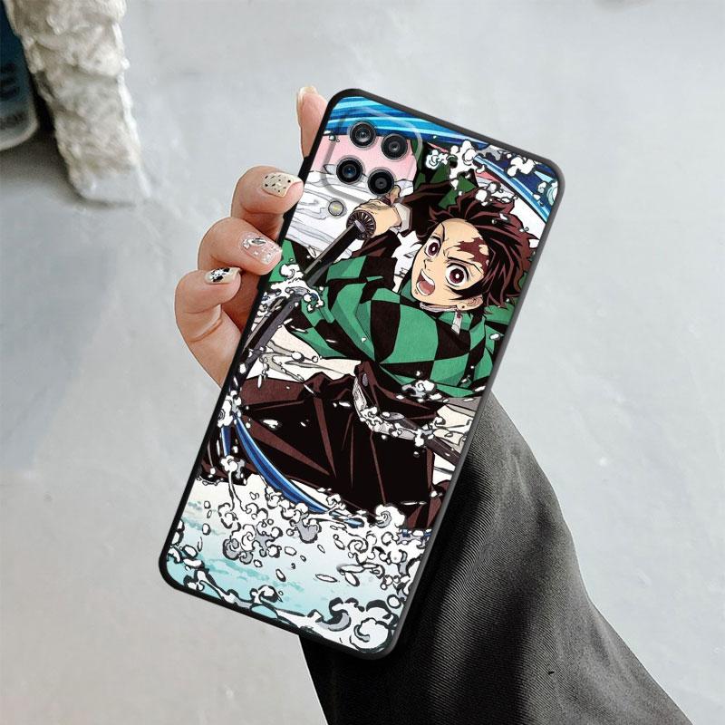 Telefon Fall Für Samsung Galaxy A70 A70s A50 A30s A04s A20s A20e A02 A02s A03 A42 M31 M13 Abdeckung Anime dämon Slayer Nezuko Tanjirou