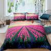 Beautiful Scenery Bedding Set Bed Cover Floral Trees Duvet Cover with Pillowcase 2/3Pcs King Bedclothes Polyester Quilt Cover