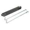 Battery Hold Down Kit Universal Stainless Steel Battery Crossbar with 8.7in Support Rods Carbon