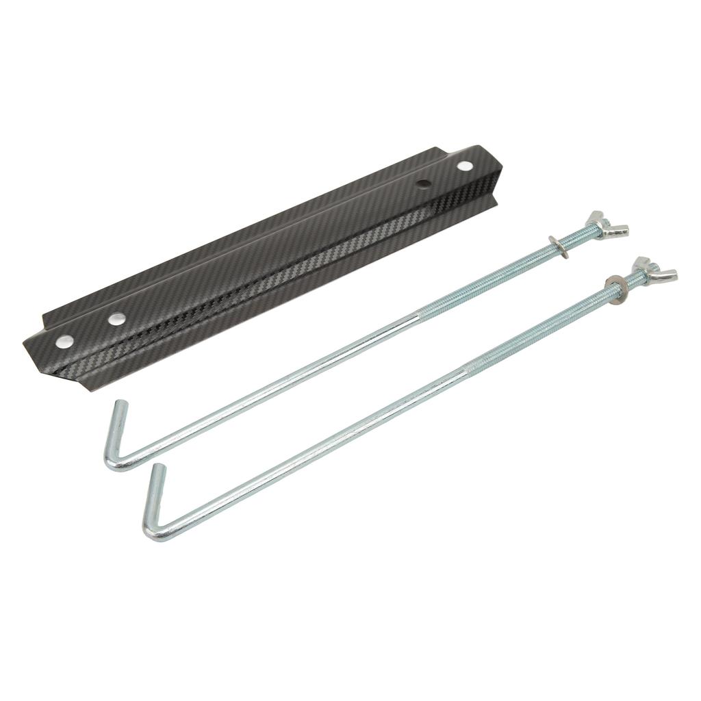 Battery Hold Down Kit Universal Stainless Steel Battery Crossbar with 8.7in Support Rods Carbon