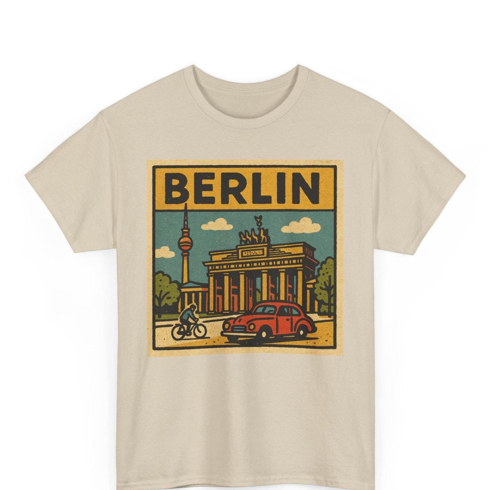 Berlin Retro Comic T-Shirt: Vintage German City Graphic Tee XL