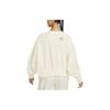 Nike Embroidered Logo Fleece Crewneck Sweatshirt for Women White