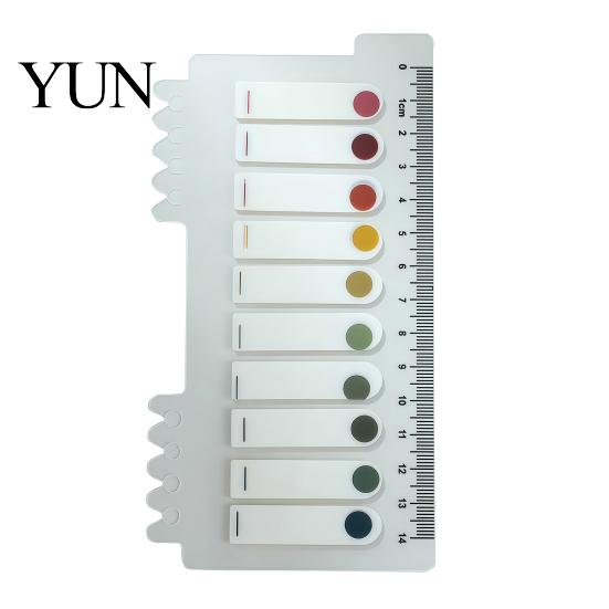 Book Annotation Tabs Index Sticker with Built-in Scale Ruler, Morandi Color Transparent Portable Ruler Set PET Page Markers, Compact Writable