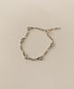 Code.H (Silver 925) Figaro Mix Chain Bracelet_Silver