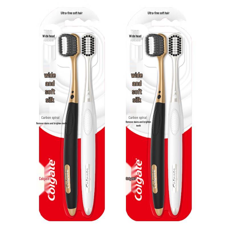 Colgate Wide Soft Carbon Spiral Deep Clean Toothbrush