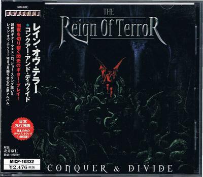 CD REIGN OF TERROR  Conquer  Divide MICP10332 AVALON 2002 Japan ObiRock Used