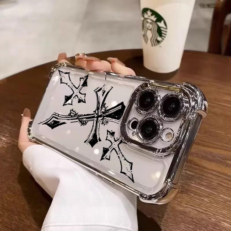 Dark Gothic Cross Mark Case For Huawei Honor X8D X5C X9D X9B X9A X8C X7A X8A X8B X6C X6A X8 400 Pro Magic 7 Lite 50 P30 Lite