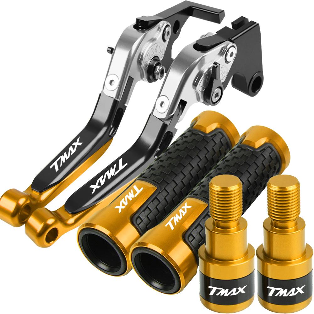 

TMAX500 Рычаги тормозного сцепления Руль Ручка Конец рукоятки для YAMAHA TMAX 500 530 2007 2008 2009 2010 2011 2012 2013 2014 2015