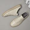 Men's shoes 2025 summer new trend white semi-slip casual shoes men's lazy people are versatile and pedal heel trendy shoes