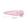 1 Pcs Red Pink Y2K Cartoon Cat Paw Hair Clip Headwear Travel Hairpins Headdress Hairclip