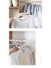 Non-slip, no-mark, reinforced plastic clothes hanger with no shoulder bumps for home use and air drying.